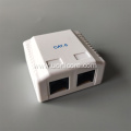 2 ports Category 6 surface mount box